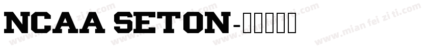 NCAA Seton字体转换
